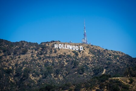 Wahrzeichen von Los Angeles Hollywood Schriftzug